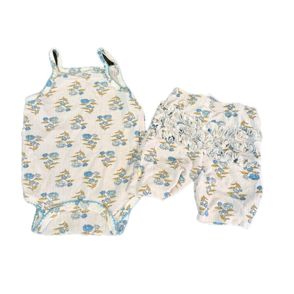 Milkberry 12 month floral bamboo girls set